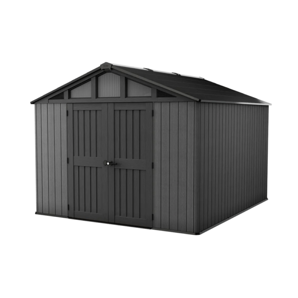 Keter Stronghold 10x11.5 ft Graphite Resin Outdoor Storage Shed