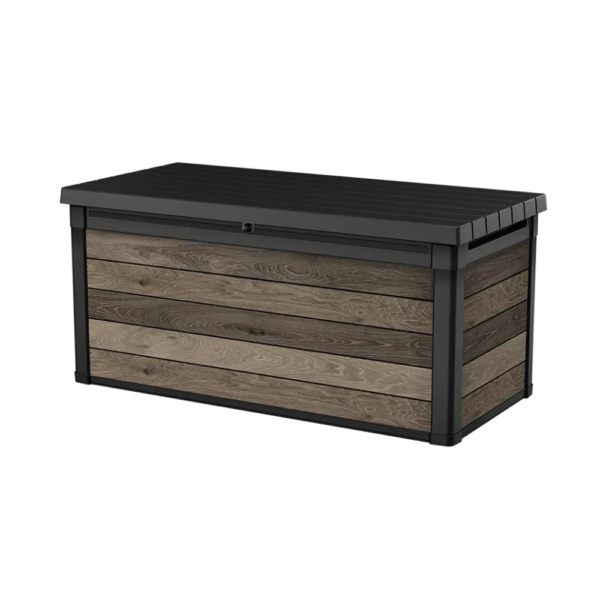 Keter Signature 150 Gallon Deck Box, Walnut Brown