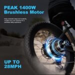 ACTBEST Ranger All-Terrain Electric Mountain Bike, 1400W Peak Motor, 65-Mile Range, 26x4 Inch Fat Tires - Image 5