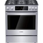 Bosch 800 Series 30 Inch Gas Slide-In Range with True Convection Oven - Stainless Steel
