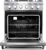 Cosmo 30-inch 4.5 Cu. Ft. Stainless Steel Gas Range with 5 Sealed Burners and Convection Oven - Image 3