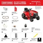 Craftsman T110 42-Inch 17.5 HP Gas Riding Mower with 7-Speed Manual Transmission - Image 7