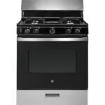 GE 30" Free-Standing Gas Range with 4 Sealed Burners, Stainless Steel (JGBS30RETSS)