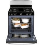 GE 30" Free-Standing Gas Range with 4 Sealed Burners, Stainless Steel (JGBS30RETSS) - Image 4
