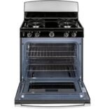GE 30" Free-Standing Gas Range with 4 Sealed Burners, Stainless Steel (JGBS30RETSS) - Image 5