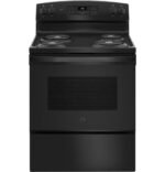 GE 30 Inch Freestanding Electric Range with Self-Clean Oven, Black (JB256DMBB)