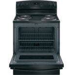GE 30 Inch Freestanding Electric Range with Self-Clean Oven, Black (JB256DMBB) - Image 5
