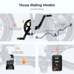 Heybike Mars 2.0 Foldable Fat Tire Electric Bike - 750W Motor, 28 MPH, 45 Mile Range, Grey - Image 3