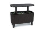 Keter Bevy Bar 2-in-1 Pop-Up Outdoor Cocktail Table & 15.85 Gallon Cooler, Anthracite Grey - Image 7