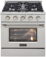 Kucht Professional 30-Inch 4.2 cu. ft. Gas Range with Convection Oven in Titanium