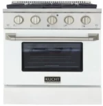 Kucht Professional 30-Inch 4.2 cu. ft. Gas Range with Convection Oven in Titanium - Image 3