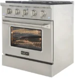 Kucht Professional 30-Inch 4.2 cu. ft. Gas Range with Convection Oven in Titanium - Image 5
