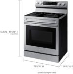 Samsung 6.3 cu. ft. Smart Freestanding Electric Range with No-Preheat Air Fry, Convection+, & Griddle, Stainless Steel NE63A6711SS - Image 2