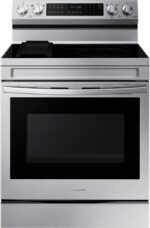 Samsung 6.3 cu. ft. Smart Freestanding Electric Range with No-Preheat Air Fry, Convection+, & Griddle, Stainless Steel NE63A6711SS - Image 4