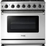 Thor Kitchen LRG3601U 36-Inch Professional Freestanding Gas Range with Convection Oven, Stainless Steel