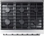 Thor Kitchen LRG3601U 36-Inch Professional Freestanding Gas Range with Convection Oven, Stainless Steel - Image 3