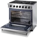 Thor Kitchen LRG3601U 36-Inch Professional Freestanding Gas Range with Convection Oven, Stainless Steel - Image 5