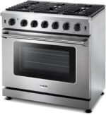 Thor Kitchen LRG3601U 36-Inch Professional Freestanding Gas Range with Convection Oven, Stainless Steel - Image 6