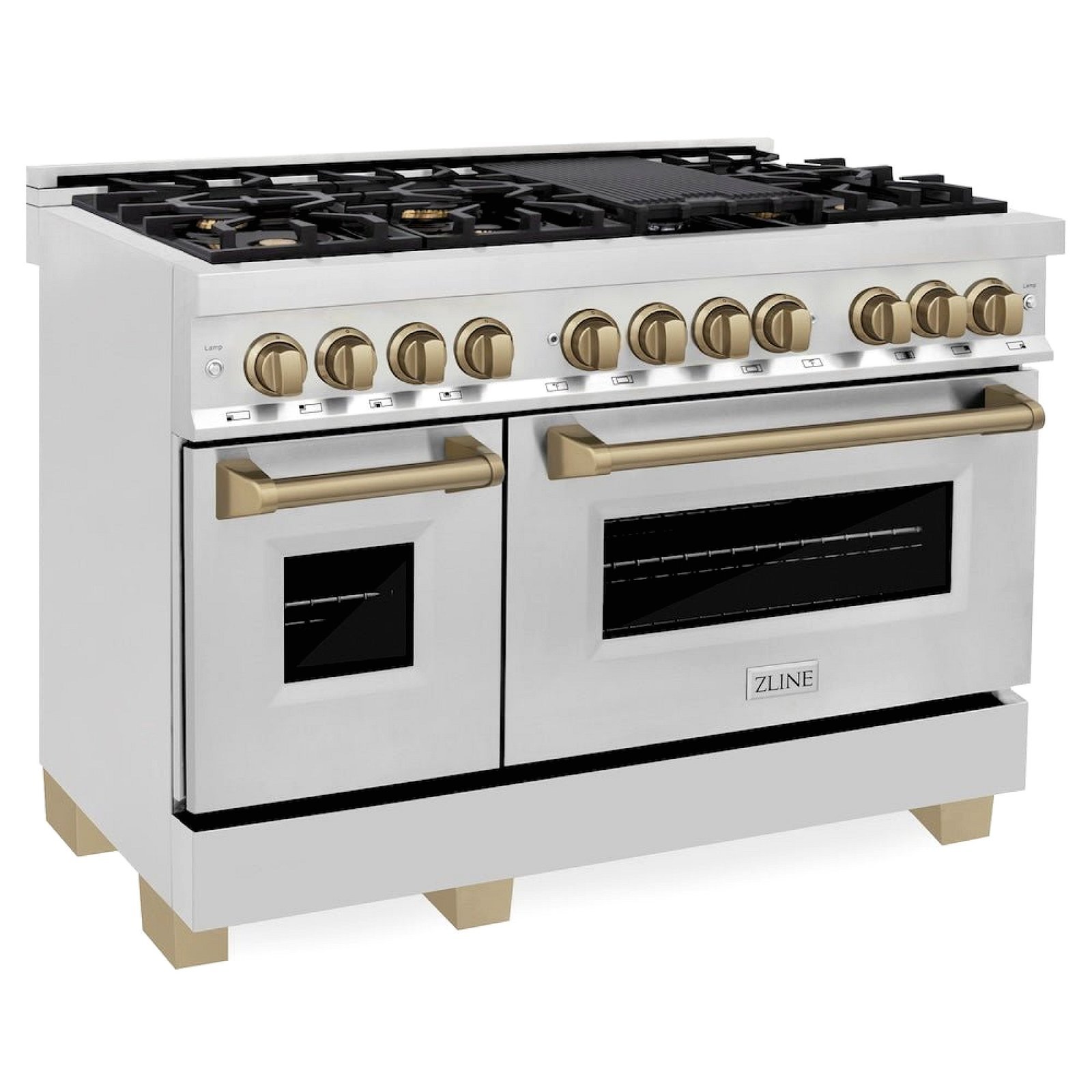 hananoa-llc-hananoa-zline-autograph-48-dual-fuel-range-gas-stove-electric-oven-stainless-s-01-20260620090809-9d003226-1.jpg ZLINE Autograph Edition 48" 6.0 cu. ft. Dual Fuel Range with Gas Cooktop and Electric Oven, Champagne Bronze Accents - Image 1